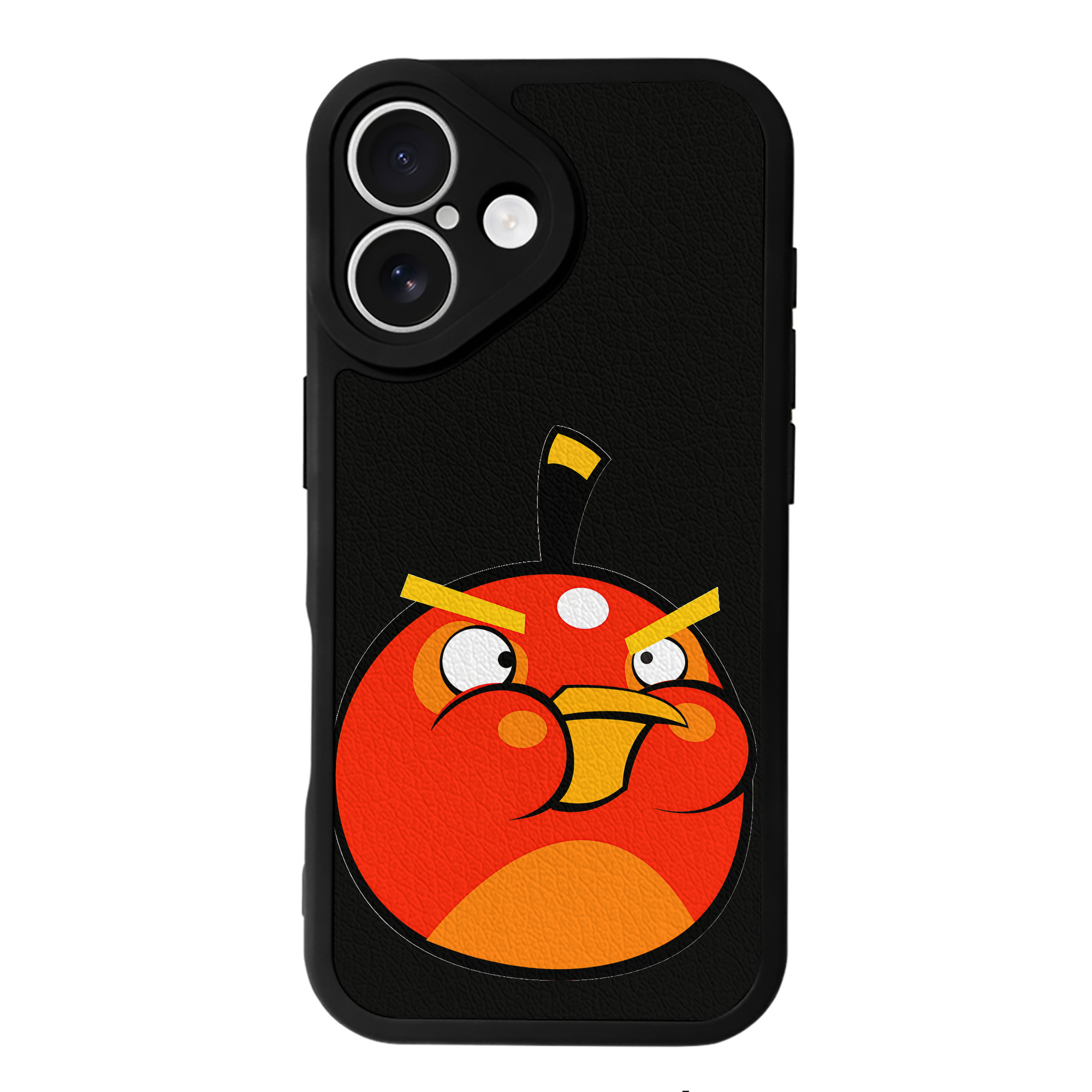 （画像用） Angry Birds アングリーバード 【iPhone 16シリーズ対応】シリコンスマホケース（レザー調） 材質：シリコン